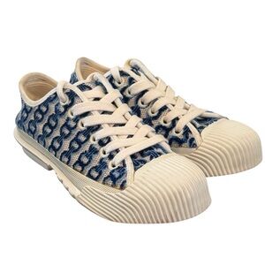 Tory Burch Buddy Gemini Link Sneakers Tennis shoes lace up heeled size 7